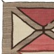 Antique Navajo Geometric Rug, Handwoven Wool, Natural Colors, Circa 1920–1940