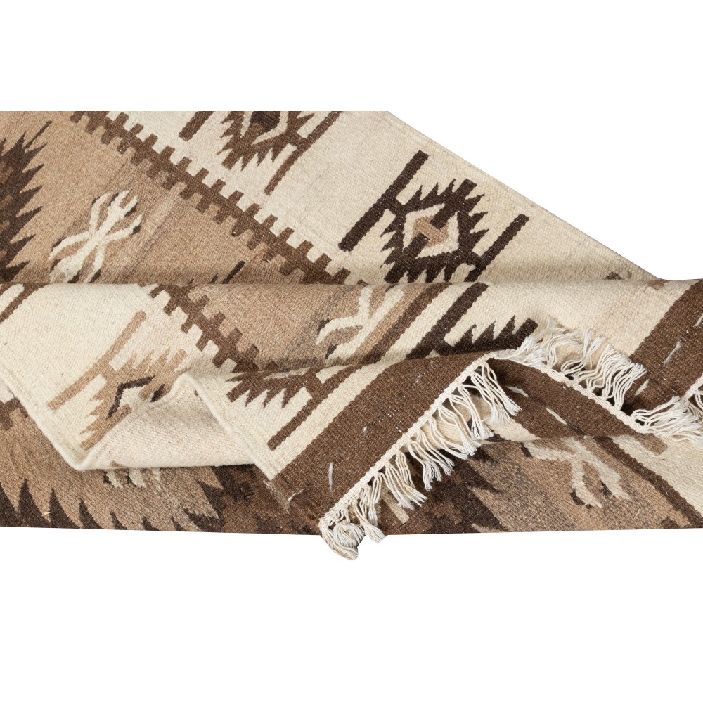 Vintage Hand-woven Kilim. 100% Natural Wool. Flat-weave Rug Vintage Hand-woven Kilim. 100% Natural Wool. Flat-weave Rug
