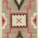 Antique Navajo Storm Pattern Rug, Handwoven Wool, Natural Colors, Circa 1930–1950 Antique Navajo Storm Pattern Rug, Handwoven Wool, Natural Colors, Circa 1930–1950