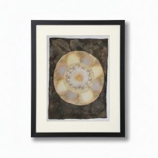 COSMIC WHEEL (2) – Plant-Dyed Botanical Art on Cotton Canvas