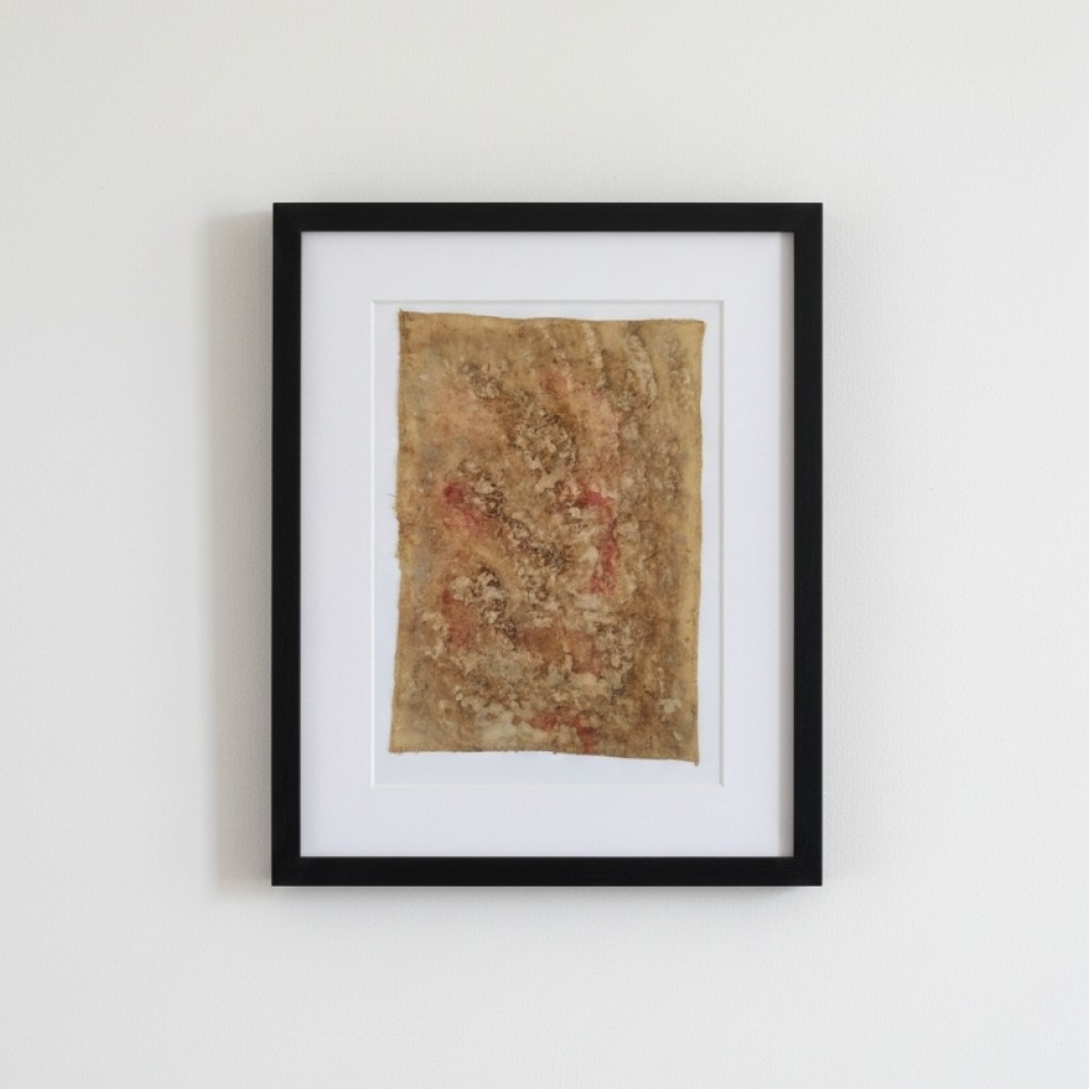 A FRAGMENT FROM ANOTHER PLANET (5) – Plant-Dyed Botanical Art on Cotton Canvas A FRAGMENT FROM ANOTHER PLANET (5) – Plant-Dyed Botanical Art on Cotton Canvas