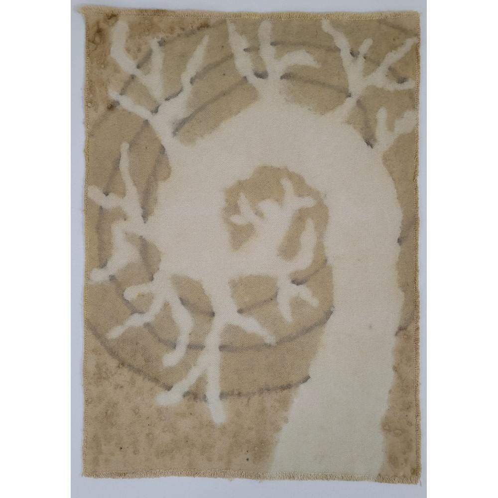 RETURN TO THE ROOTS (6) – Plant-Dyed Botanical Art on Cotton Canvas RETURN TO THE ROOTS (6) – Plant-Dyed Botanical Art on Cotton Canvas