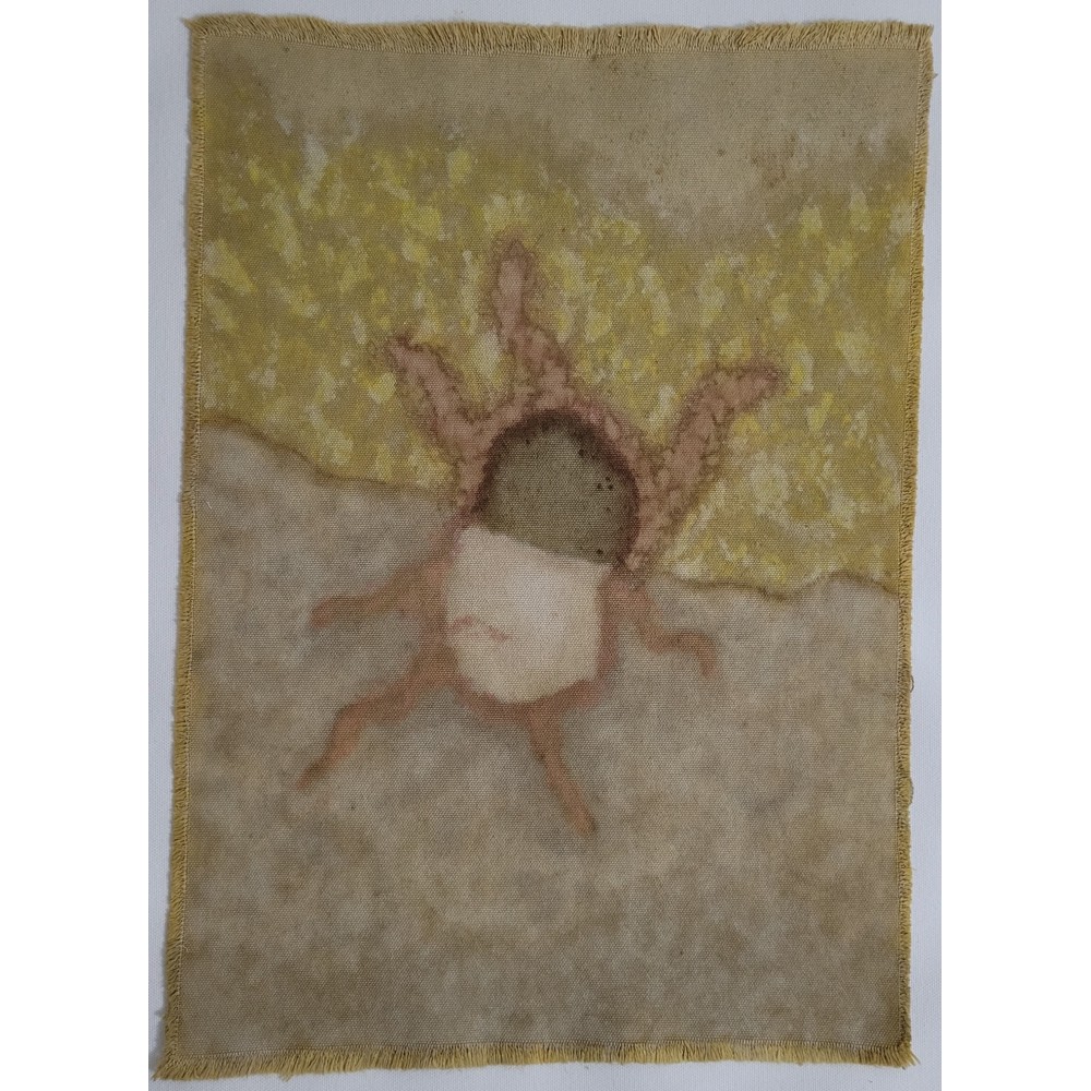 METAMORPHOSIS (7) – Plant-Dyed Botanical Art on Cotton Canvas METAMORPHOSIS (7) – Plant-Dyed Botanical Art on Cotton Canvas
