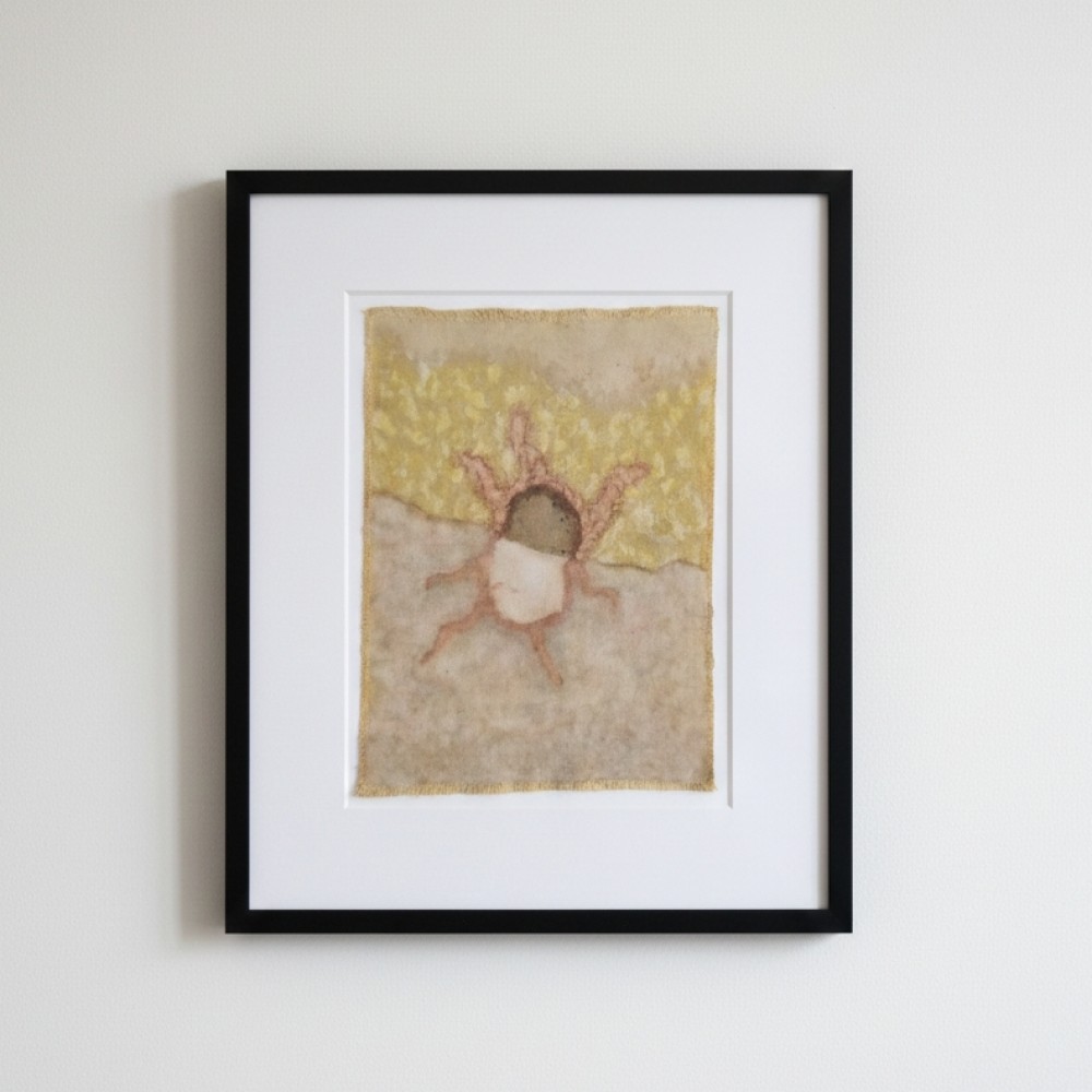 METAMORPHOSIS (7) – Plant-Dyed Botanical Art on Cotton Canvas METAMORPHOSIS (7) – Plant-Dyed Botanical Art on Cotton Canvas