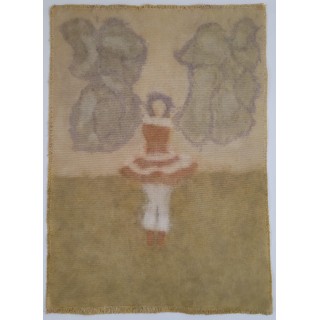 BETWEEN EARTH AND SKY (10) – Plant-Dyed Botanical Art on Cotton Canvas BETWEEN EARTH AND SKY (10) – Plant-Dyed Botanical Art on Cotton Canvas