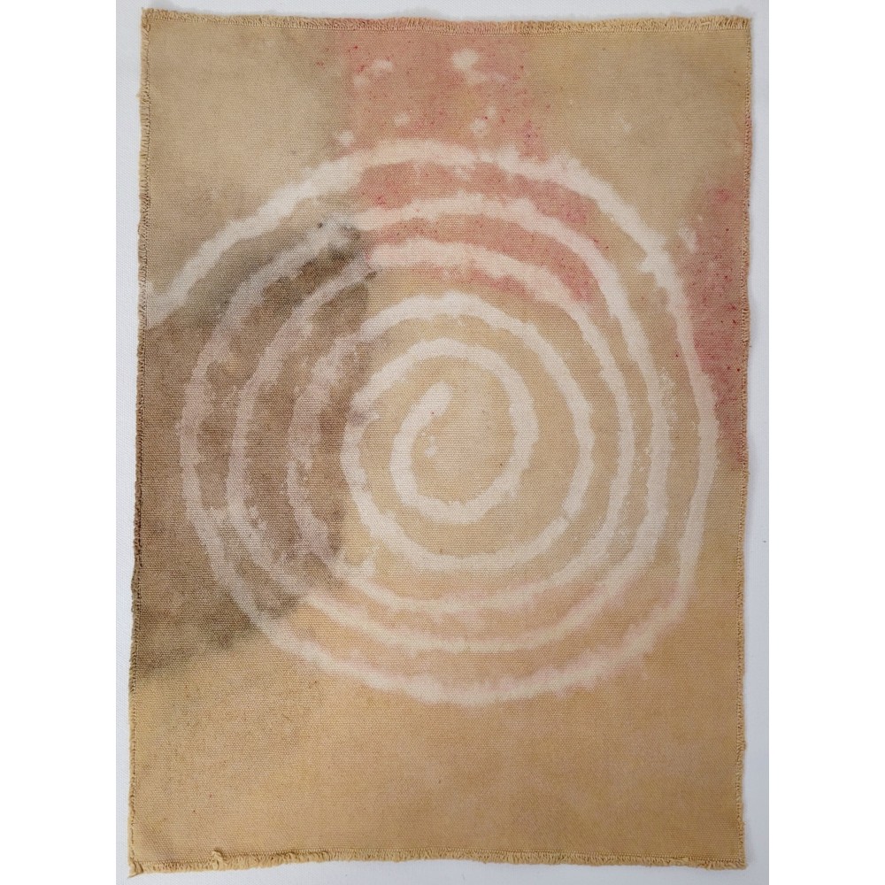 INNER PATH (15) – Plant-Dyed Botanical Art on Cotton Canvas INNER PATH (15) – Plant-Dyed Botanical Art on Cotton Canvas