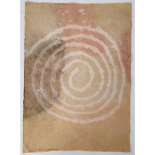 INNER PATH (15) – Plant-Dyed Botanical Art on Cotton Canvas INNER PATH (15) – Plant-Dyed Botanical Art on Cotton Canvas
