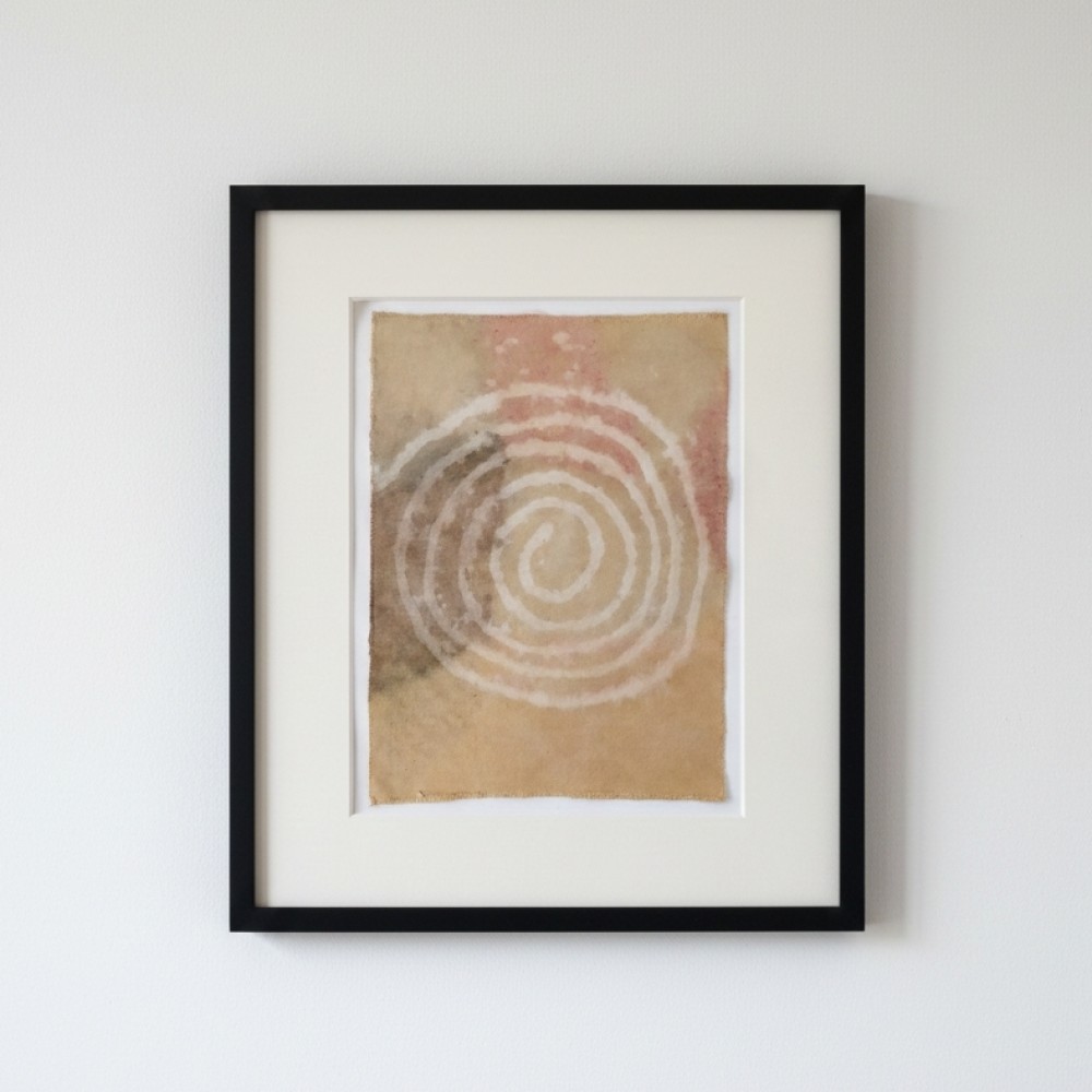 INNER PATH (15) – Plant-Dyed Botanical Art on Cotton Canvas INNER PATH (15) – Plant-Dyed Botanical Art on Cotton Canvas