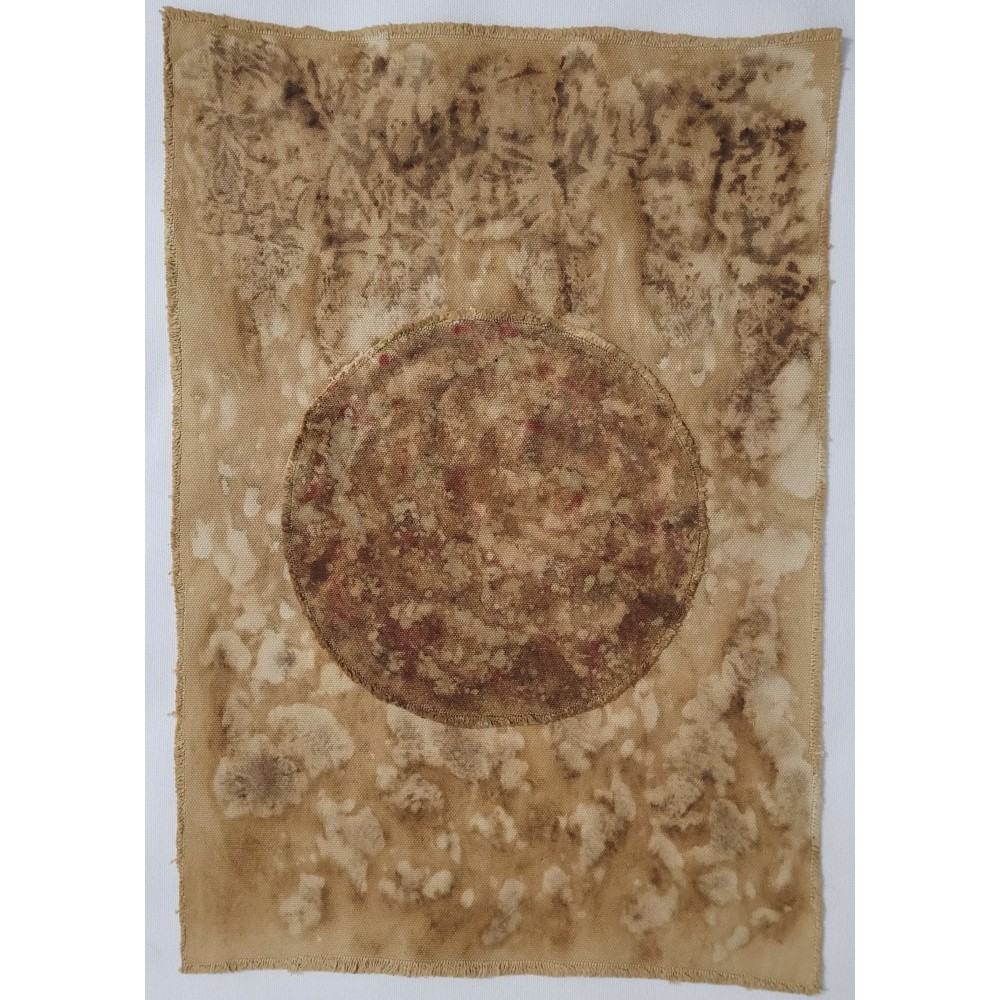 THE HEART OF THE EARTH (17) – Plant-Dyed Botanical Art on Cotton Canvas THE HEART OF THE EARTH (17) – Plant-Dyed Botanical Art on Cotton Canvas