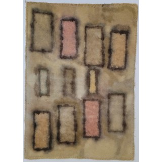 EMOTIONAL TRACES OF THE PAST (21) – Plant-Dyed Botanical Art on Cotton Canvas EMOTIONAL TRACES OF THE PAST (21) – Plant-Dyed Botanical Art on Cotton Canvas