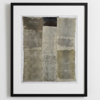 TIME (8) – Plant-Dyed Botanical Art on Cotton Canvas with Iron Sulphate