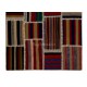 Handmade Striped Patchwork Kilim Rug "Flat-Weave". Custom Colors & Sizes