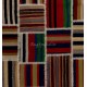 Handmade Striped Patchwork Kilim Rug "Flat-Weave". Custom Colors & Sizes