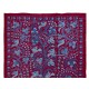 Contemporary Uzbek Suzani Textile. Embroidered Cotton & Silk Wall Hanging, Bed Cover. 21th Century Contemporary Uzbek Suzani Textile. Embroidered Cotton & Silk Wall Hanging, Bed Cover. 21th Century