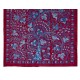 Contemporary Uzbek Suzani Textile. Embroidered Cotton & Silk Wall Hanging, Bed Cover. 21th Century Contemporary Uzbek Suzani Textile. Embroidered Cotton & Silk Wall Hanging, Bed Cover. 21th Century
