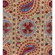 Contemporary Uzbek Suzani Textile. Embroidered Cotton & Silk Wall Hanging, Bed Cover. 21th Century Contemporary Uzbek Suzani Textile. Embroidered Cotton & Silk Wall Hanging, Bed Cover. 21th Century