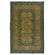 Silk Embroidery Wall Hanging, Modern Green Tapestry, Uzbek Wall Decor