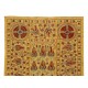 Asian / Uzbek Suzani Textile. Embroidered Cotton & Silk Wall Hanging, Bed Cover Asian / Uzbek Suzani Textile. Embroidered Cotton & Silk Wall Hanging, Bed Cover