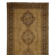 Authentic Hand-Knotted Vintage Turkish Runner Rug for Hallway Decor