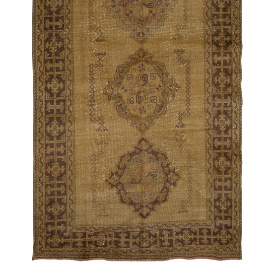 Authentic Hand-Knotted Vintage Turkish Runner Rug for Hallway Decor Authentic Hand-Knotted Vintage Turkish Runner Rug for Hallway Decor