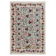 Modern Tapestry, Silk Embroidered Wall Hanging, Uzbek Suzani Bedspread