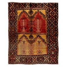 Hand-Knotted Vintage Anatolian Rug, 100% Wool