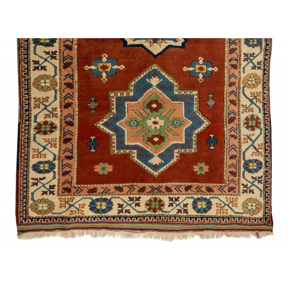 New Hand-knotted Turkish Area Rug, 100% Wool. Soft medium pile