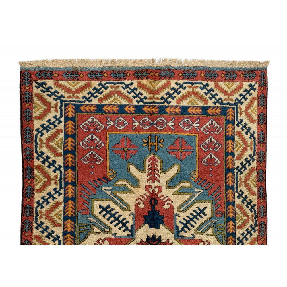 New Hand-knotted Turkish Area Rug, 100% Wool. Soft medium pile