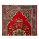 Mid-20th Century Handmade Anatolian Area Rug with Floral Medallion Design