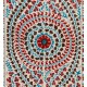 Brand New Uzbek Suzani Textile. Embroidered Cotton & Silk Wall Hanging, Bed Cover