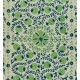 Contemporary Uzbek Suzani Textile. Embroidered Cotton & Silk Wall Hanging, Bed Cover. 21th Century Contemporary Uzbek Suzani Textile. Embroidered Cotton & Silk Wall Hanging, Bed Cover. 21th Century