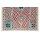 Brand New Uzbek Suzani Textile. Embroidered Cotton & Silk Wall Hanging, Bed Cover