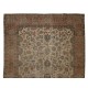 Distressed Vintage Handmade Anatolian Oushak Area Rug for Home and Office Decor