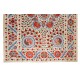 Brand New Uzbek Suzani Textile. Embroidered Cotton & Silk Bed Cover