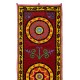 Central Asian / Uzbek Suzani Textile. Embroidered Cotton & Silk Wall Hanging, Bed Cover