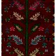 Vintage Handmade Turkish Wool Rug in Maroon, Beige, Blue & Pink Color