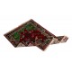Vintage Handmade Turkish Wool Rug in Maroon, Beige, Blue & Pink Color