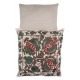 Uzbek Suzani Pillow Case. 21st Century Hand Embroidered Cotton & Silk Cushion Cover