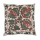 Uzbek Suzani Pillow Case. 21st Century Hand Embroidered Cotton & Silk Cushion Cover Uzbek Suzani Pillow Case. 21st Century Hand Embroidered Cotton & Silk Cushion Cover