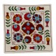 Uzbek Suzani Pillow Case. New Hand Embroidered Cotton & Silk Cushion Cover