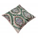 Asian Suzani Pillow Case. 21st Century Hand Embroidered Cotton & Silk Cushion Cover Asian Suzani Pillow Case. 21st Century Hand Embroidered Cotton & Silk Cushion Cover