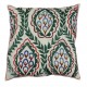 Asian Suzani Pillow Case. 21st Century Hand Embroidered Cotton & Silk Cushion Cover