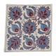 Decorative Uzbek Suzani Pillow Case. Embroidered Cotton & Silk Cushion Cover Decorative Uzbek Suzani Pillow Case. Embroidered Cotton & Silk Cushion Cover