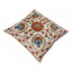 Uzbek Suzani Pillow Case. New Hand Embroidered Cotton & Silk Cushion Cover