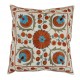 Uzbek Suzani Pillow Case. New Hand Embroidered Cotton & Silk Cushion Cover Uzbek Suzani Pillow Case. New Hand Embroidered Cotton & Silk Cushion Cover