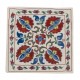 Uzbek Suzani Pillow Case. New Hand Embroidered Cotton & Silk Cushion Cover