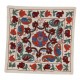 Floral Uzbek Suzani Pillow Case. Embroidered Cotton & Silk Cushion Cover