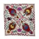 Traditional Uzbek Suzani Pillow Case. Embroidered Cotton & Silk Cushion Cover