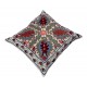 Uzbek Suzani Pillow Case. 21st Century Hand Embroidered Cotton & Silk Cushion Cover Uzbek Suzani Pillow Case. 21st Century Hand Embroidered Cotton & Silk Cushion Cover