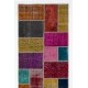 Handmade Patchwork Runner Made from Over-Dyed Vintage Carpets Custom Options Av. Handmade Patchwork Runner Made from Over-Dyed Vintage Carpets Custom Options Av.